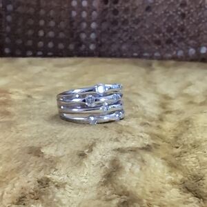 Crystal Faux Stacking Ring